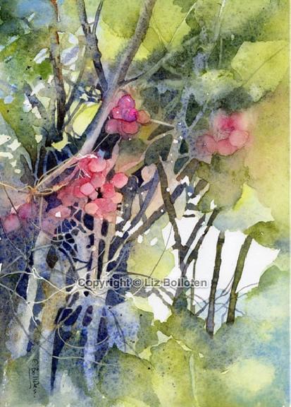 Jewels In The Winter Hedge